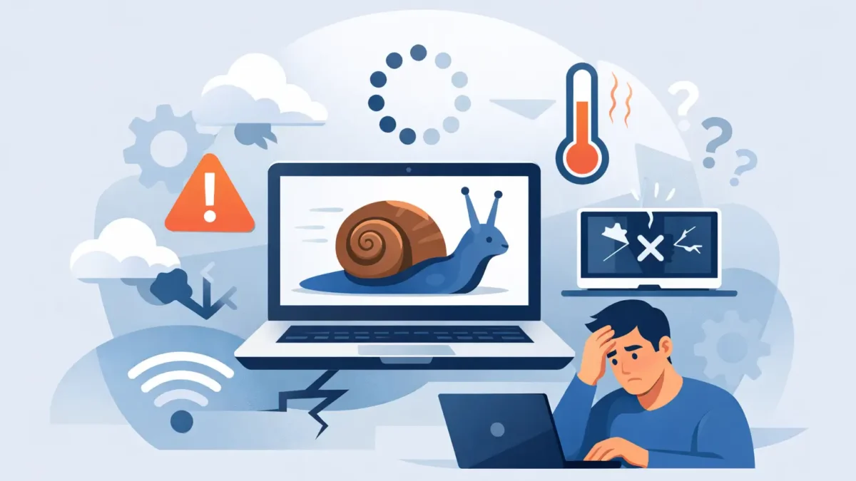 ¿Por qué mi computadora está lenta o falla?