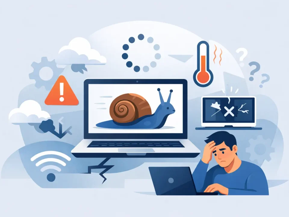 ¿Por qué mi computadora está lenta o falla?