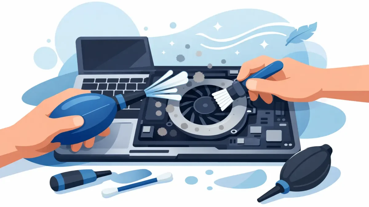 Cómo limpiar ventilador laptop sin dañarla