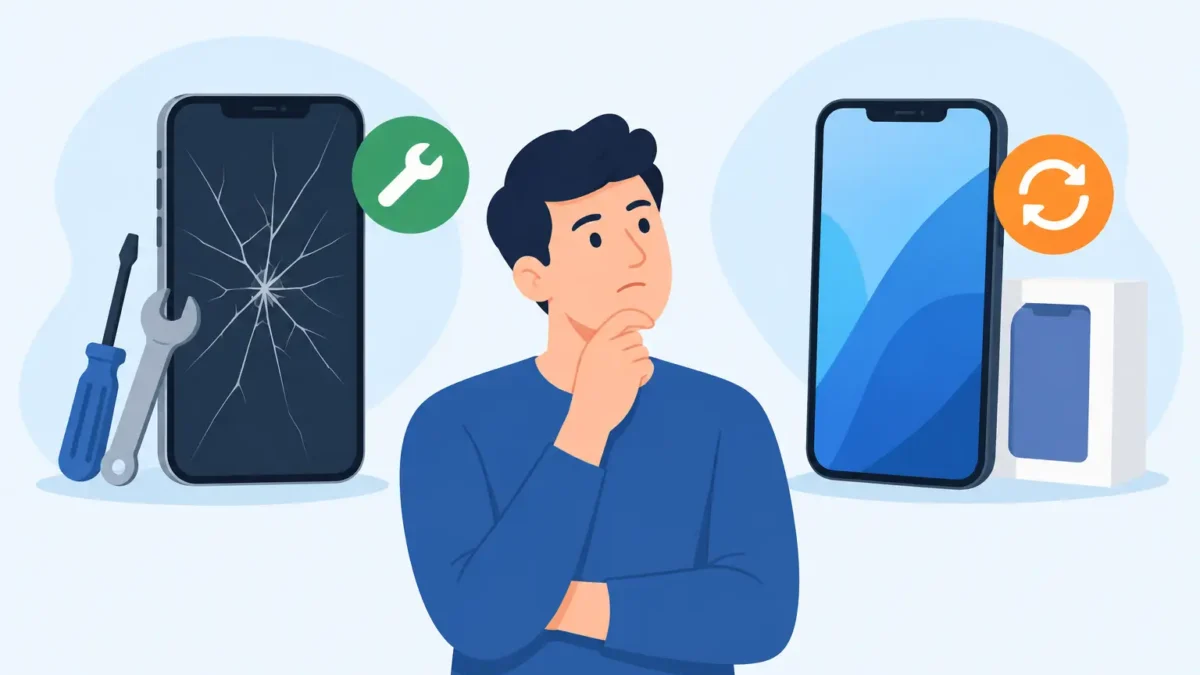¿Reparar o reemplazar pantalla? Decida bien