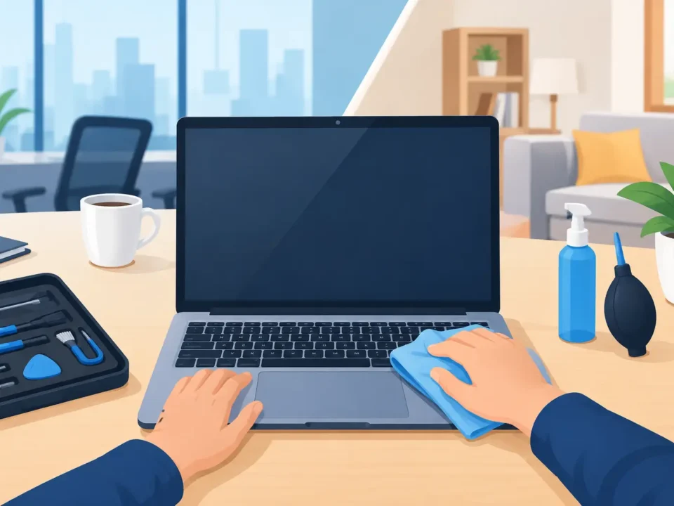Mantenimiento de laptop para oficina y hogar