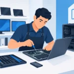 Servicios de venta y reparación de computadoras